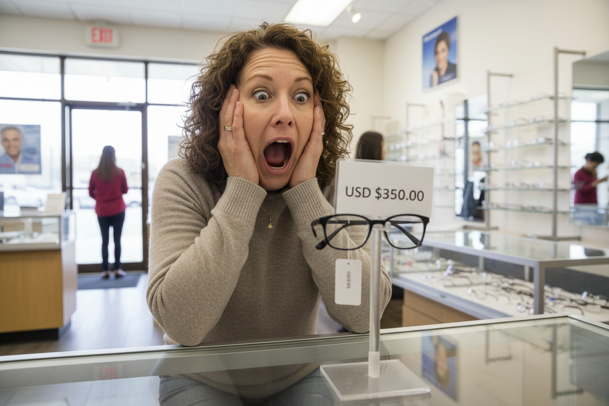 Why are eyeglasses so expensive in retail locations?